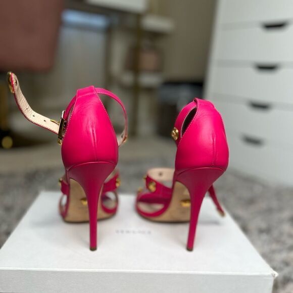 Versace pink and gold stud heels - Picture 3 of 7